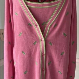 Quacker Factory Cardigan Sweater Set S Sleeveless Shell Top NWT